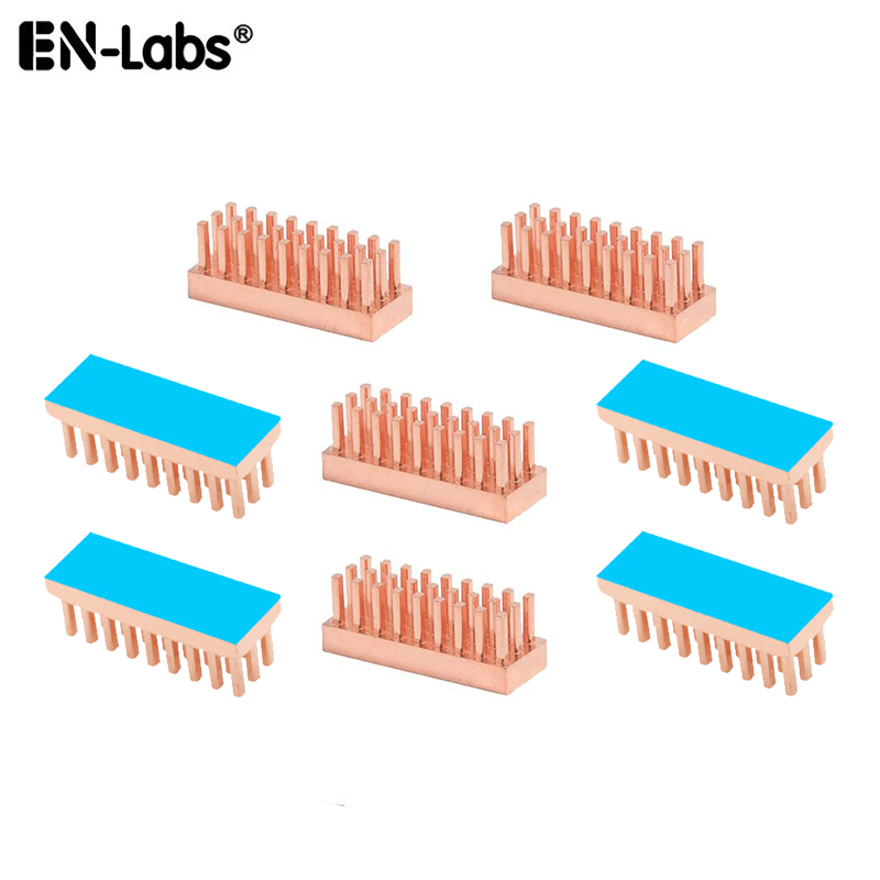 Raspberry Pi Water Cooling Kit - 8PCS/Lot Copper Radiator Cooler Heatsink DIY