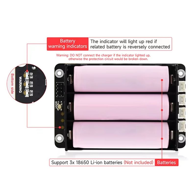 A96K-2X For Raspberry Pi 5 UPS - огляд і ціна Raspberry Pi Uninterrupted Power Supply Ups 18650