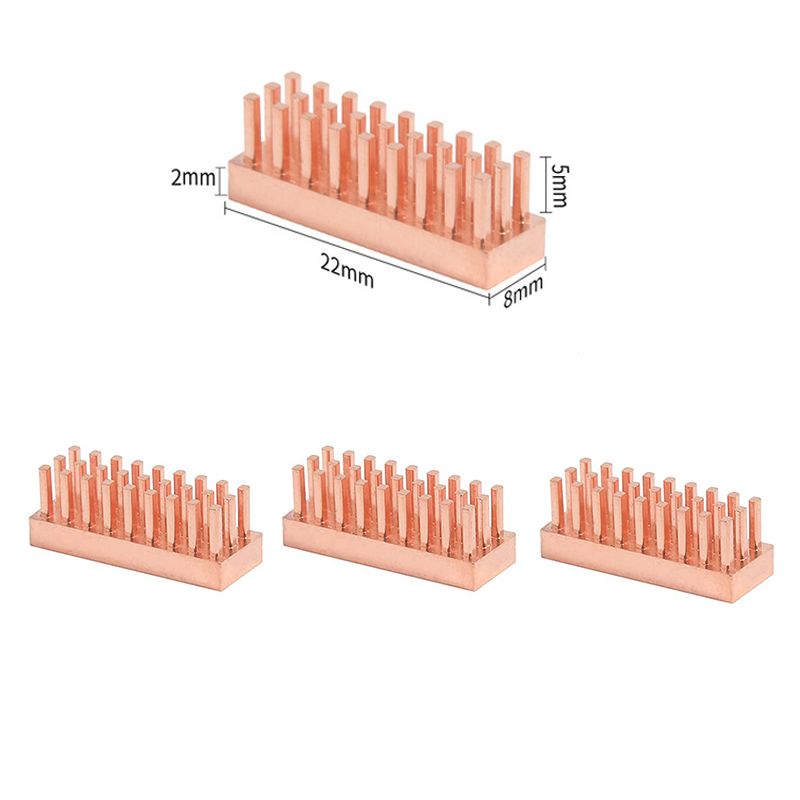 8PCS/Lot Copper Radiator Coole - огляд і ціна Raspberry Pi Water Cooling Kit